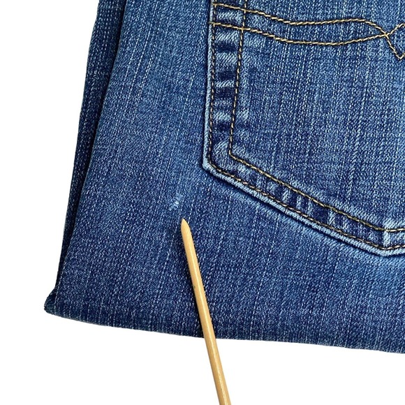 Lucky Brand 410 Jeans Mens 38x32 Athletic Slim Measures 40x30 Blue Stretch Denim - Picture 14 of 15